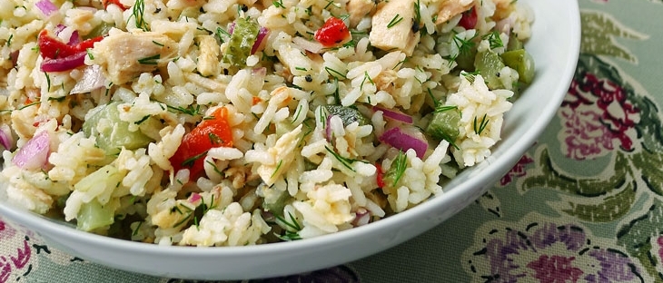 Basmati Rice with Summer Veggies Salad fluff photo