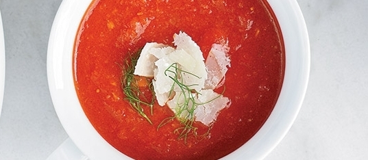 Two Tomato Soup with Fennel fluff photo